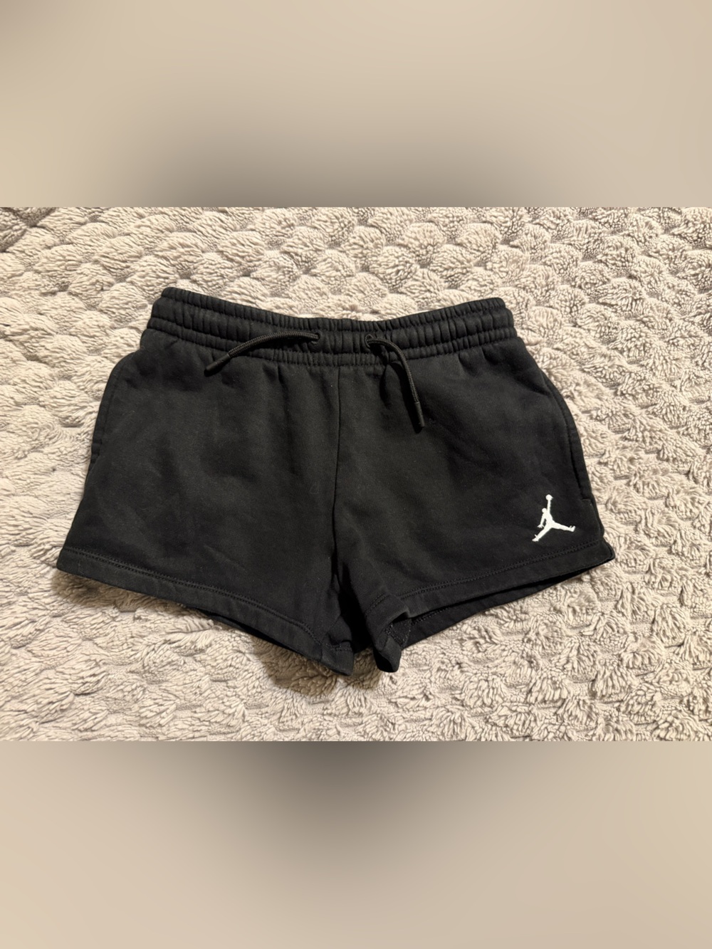 Girls Jordan Black fleece shorts